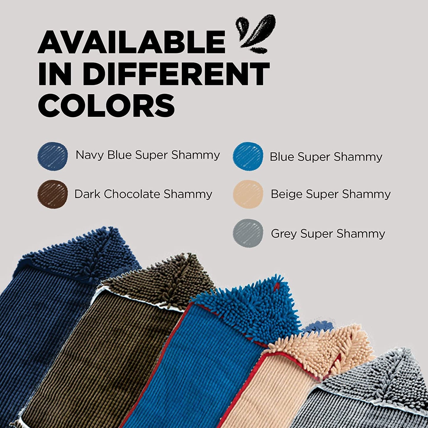 Soggy Doggy Super Shammy Dog Towel - Microfiber Chenille Towel for Drying Dogs and Cleaning Paws - Fast Drying with Hand Pockets for Ease (Gray, 31” X 14”) | Hand-Pocket Design; Noodle-Texture Chenille; Gentle on Paws & Skin; for Bath Time, Beach, Muddy Walks; Quick-Dry