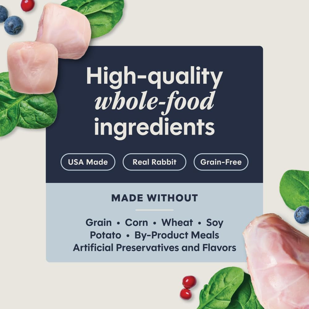 Original Minced Cups, Wet Cat Food, Rabbit, 3.5 Oz (12 Count) | Finely Minced Cuts in Savory Gravy, High Protein, Farm-Raised Rabbit, Whole-Food Ingredients, Grain-Free, Hydration Support