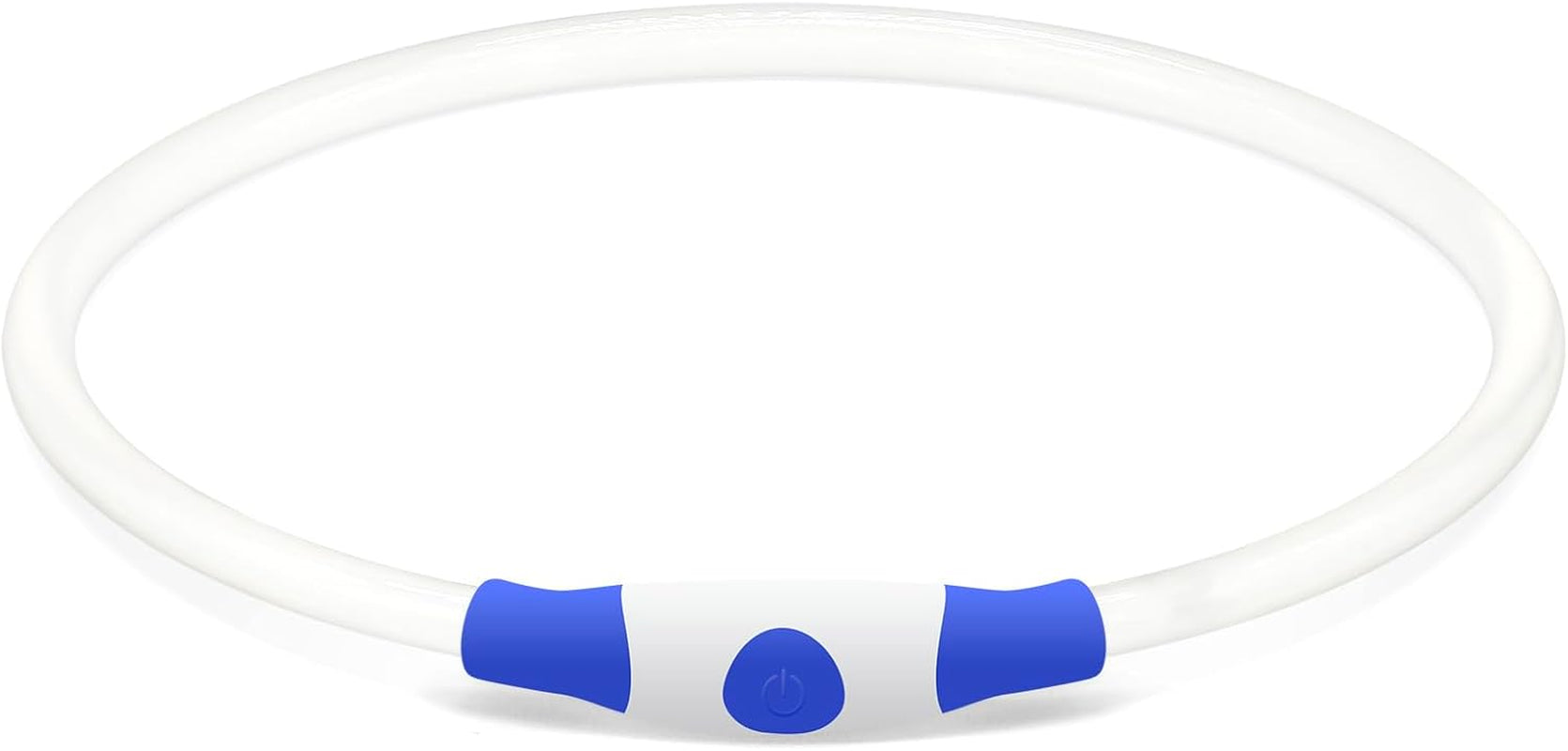 Light up Dog Collar,  USB Rechargeable Led Flash Dog Necklace | Pet Safety Collar Makes Your Beloved Dogs Be Seen at Night for Small Medium Large Dogs( Blue)