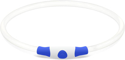 Light up Dog Collar,  USB Rechargeable Led Flash Dog Necklace | Pet Safety Collar Makes Your Beloved Dogs Be Seen at Night for Small Medium Large Dogs( Blue)