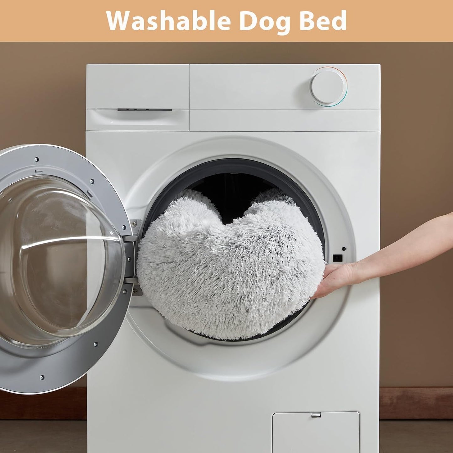 PawHeaven™ CozyCloud Calming Pet Bed – Ultra Soft Donut Cuddler Bed for Dogs & Cats
