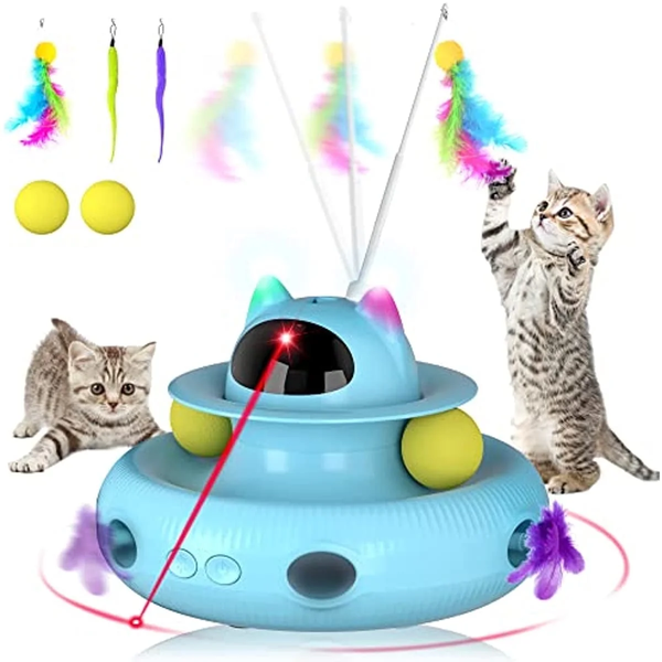 PawHeaven™ 4-in-1 Interactive Smart Cat Toy