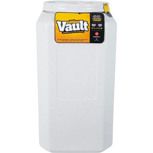 Vittles Vault Pet Food Storage Containers - Sealed Dog and Cat Food Storage Container, Fits up to 80Lbs, Made in the USA - [14" L X 28" H] | Made in USA, 14 Inch Long by 28 Inch Tall, Airtight Lid Keeps Kibble Fresh and Pests Out, a Durable Home Pantry Bi
