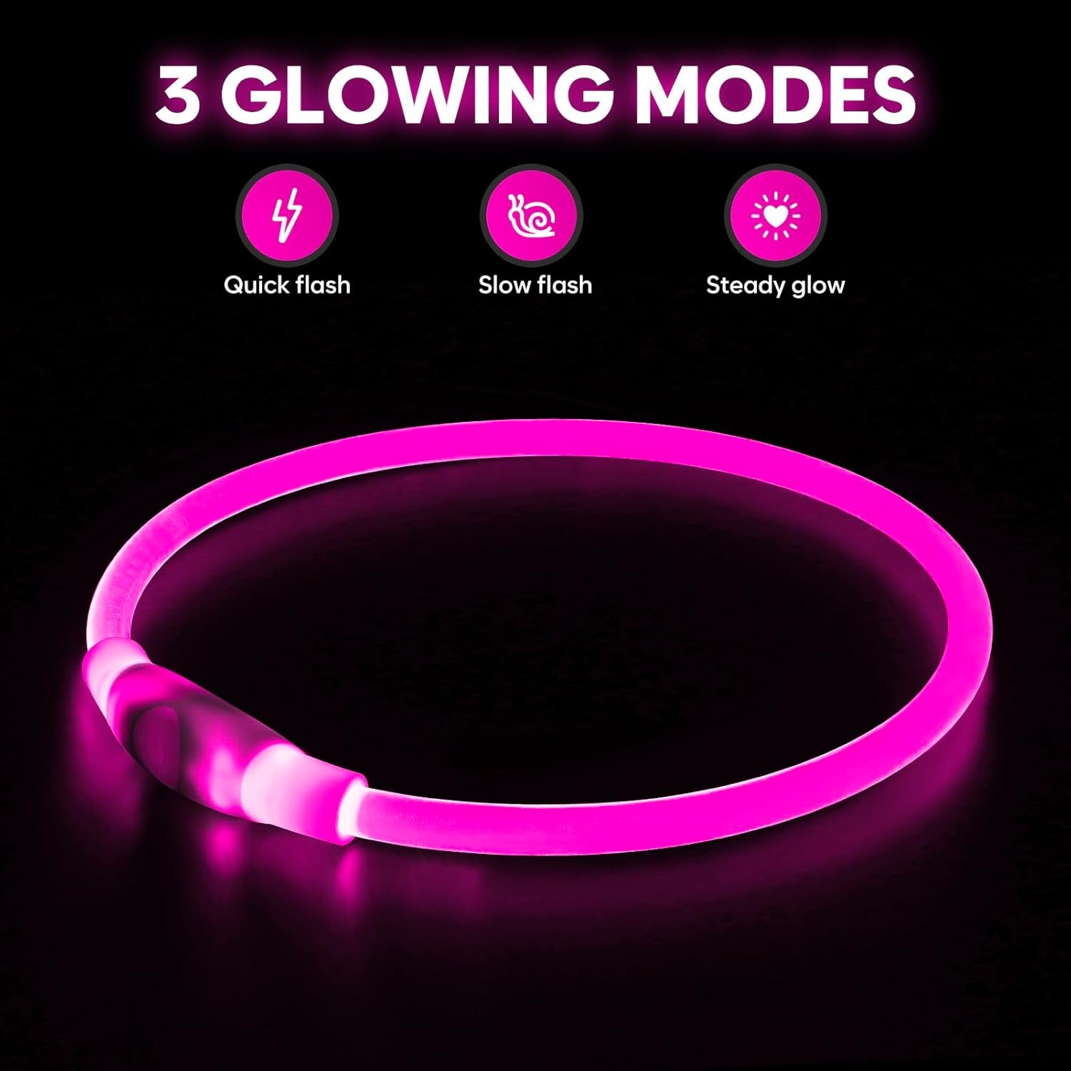 PawHeaven™ USB Rechargeable LED Dog Collar