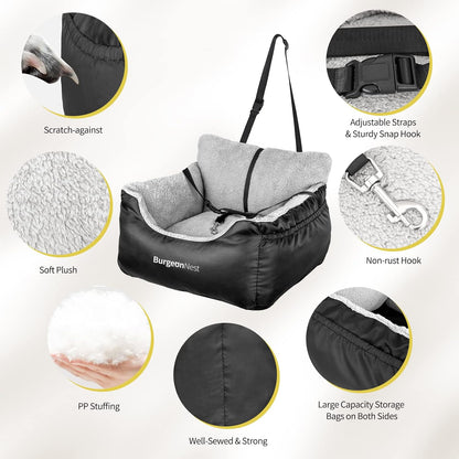 Dog Car Seat for Small Dogs & Cats under 25 Lbs,Black