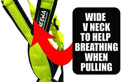 Adjustable Sled Pro Harness - Small, Pink, Dog Pulling Harness for Large Breeds & Giant Dogs, Great for Dog Joring