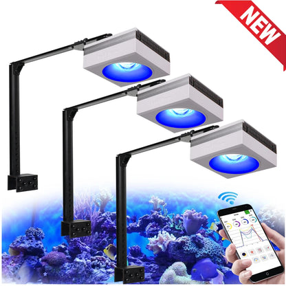 NEW  RL90 Wifi Led Aquarium Light Full Spectrum, Reef Light Aquarium Saltwater Coral Growing Marine Aquarium Tank Lamp