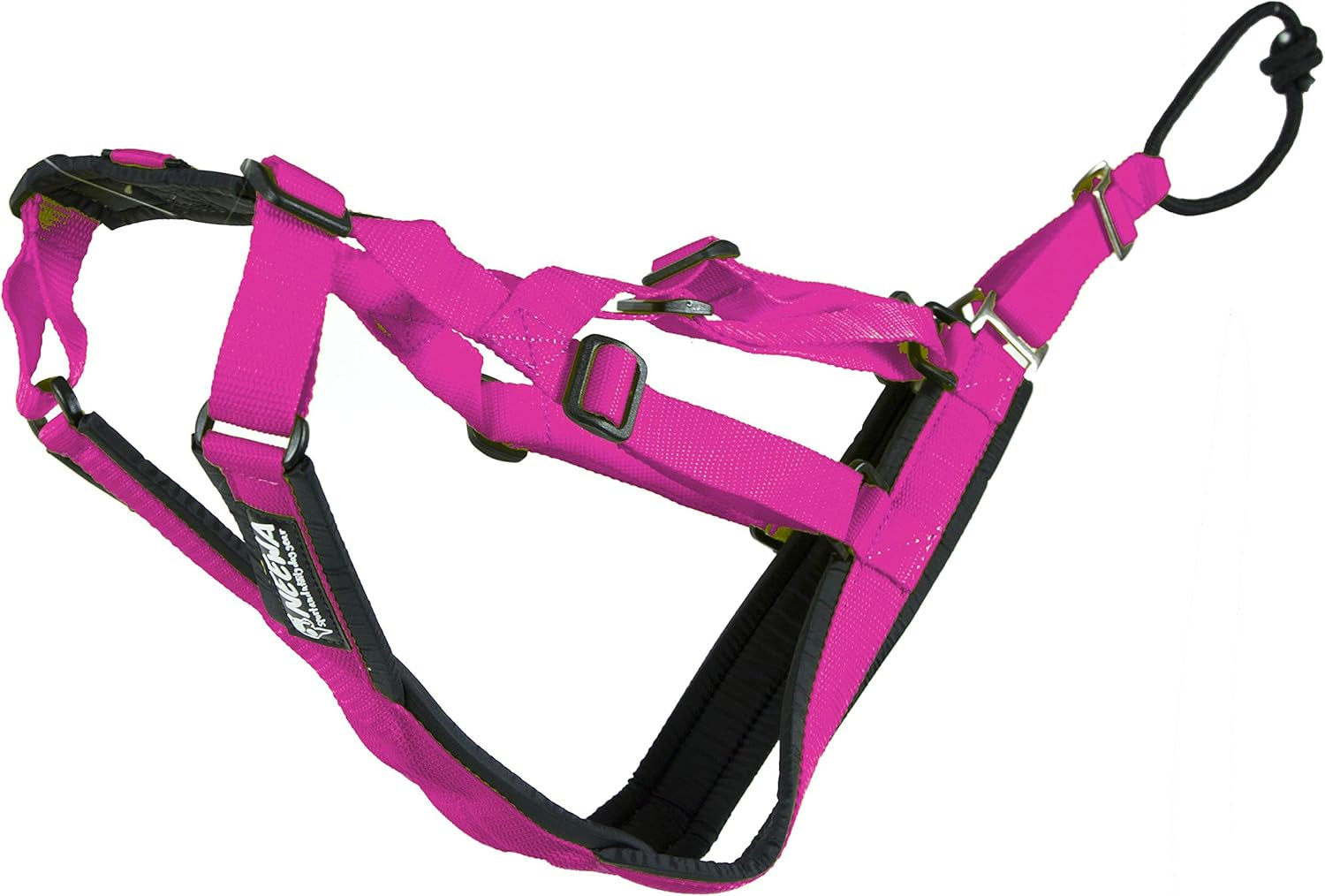 Adjustable Sled Pro Harness - Small, Pink, Dog Pulling Harness for Large Breeds & Giant Dogs, Great for Dog Joring