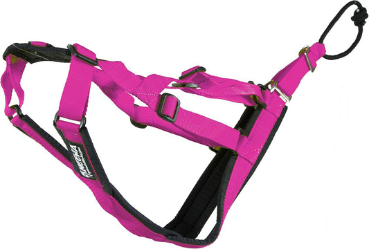 Adjustable Sled Pro Harness - Small, Pink, Dog Pulling Harness for Large Breeds & Giant Dogs, Great for Dog Joring
