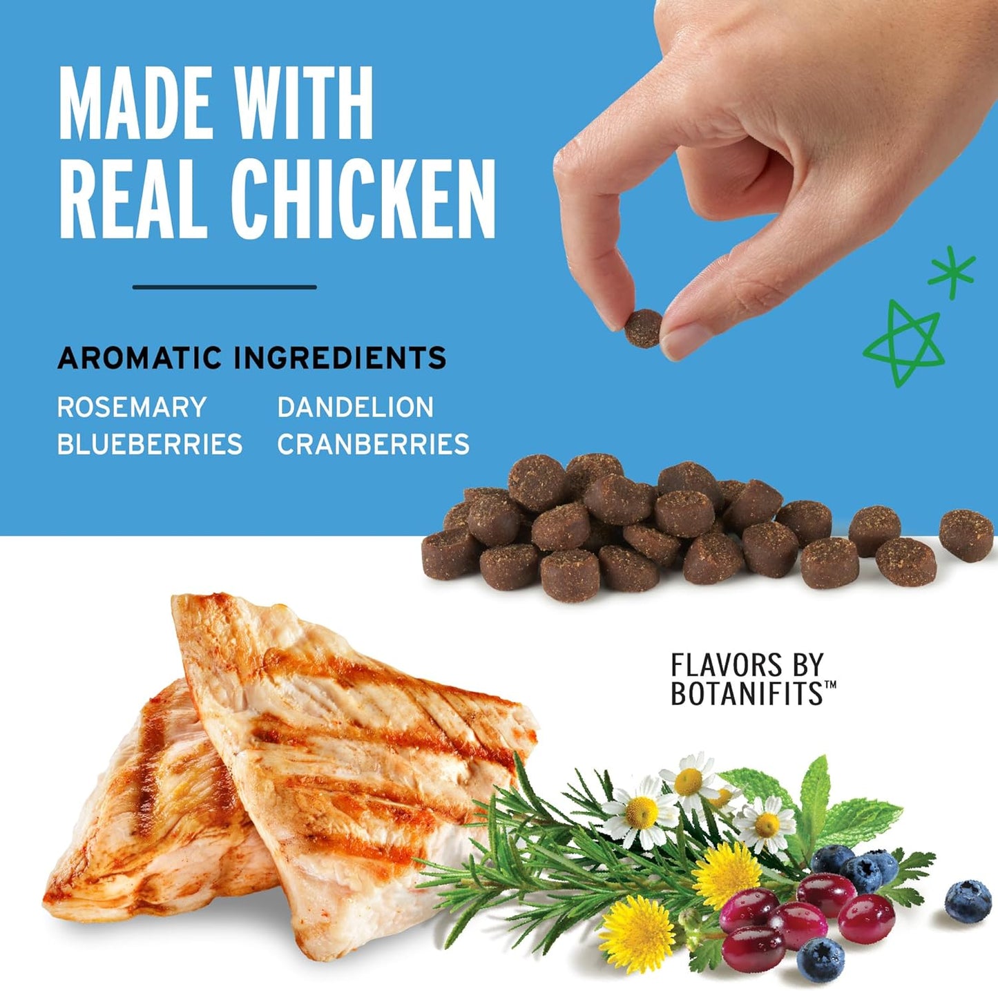 10 Oz. Pouch Training Reward Mini Soft & Chewy, Chicken Flavor, with 500 Treats per Bag, the Choice of Top Trainers | High-Value Reward for Positive Reinforcement, Botanifits Botanical Blend, Only 1.5 Calories per Treat, No BHA or BHT