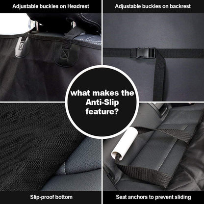 Dog Seat Cover Cars Trucks Suvs, Thick 600D Waterproof Pet Car Seat Cover Dog, Heavy Duty & Wear-Resistant Durable Nonslip Backing with Side Flaps, Scratchproof Dog Front Seat Cover | Thicked 600D Oxford, Pet Car Seat Cover, Heavy Duty & Wear-Resistant, Durable Scratchproof, Nonslip Backing with Side Flaps