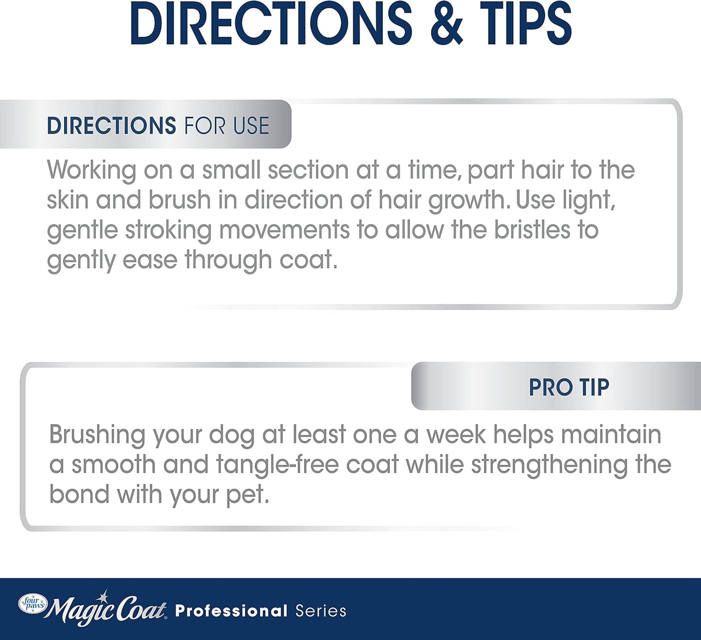 Magic Coat Professional Series Grooming Brush for Dogs & Cats, Reduces Shedding, Stimulates Coat'S Natural Oils, Ergonomic Design, Ideal for Medium, Long, Curly, and Wiry Coats | Reduces Shedding, Fine Wire Bristle Dog Brush, Captures Loose Hair & Increases Shine, Medium, Long, Curly, and Wiry Coats