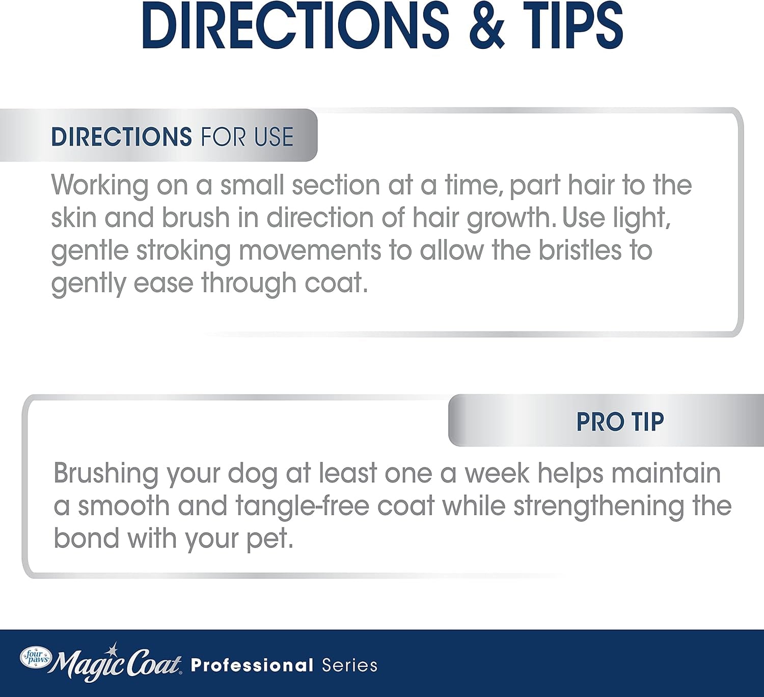 Magic Coat Professional Series Grooming Brush for Dogs & Cats, Reduces Shedding, Stimulates Coat'S Natural Oils, Ergonomic Design, Ideal for Medium, Long, Curly, and Wiry Coats | Reduces Shedding, Fine Wire Bristle Dog Brush, Captures Loose Hair & Increases Shine, Medium, Long, Curly, and Wiry Coats