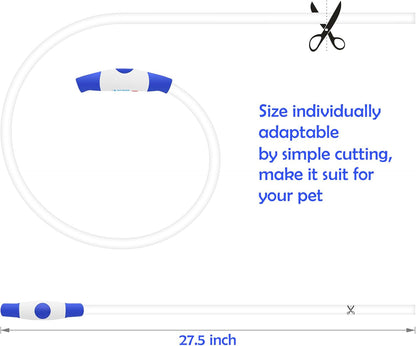 Light up Dog Collar,  USB Rechargeable Led Flash Dog Necklace | Pet Safety Collar Makes Your Beloved Dogs Be Seen at Night for Small Medium Large Dogs( Blue)