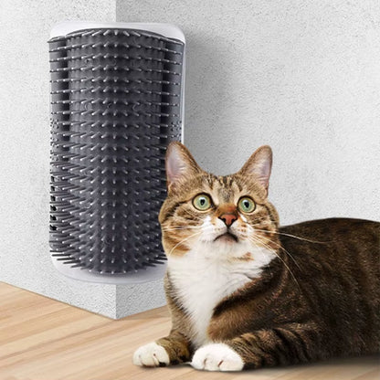 New Pet Cat Corner Scrubber Massager Cat Scratching Scratching Scratcher Cat Brush Comb Massage Corner Brush Pet Supplies