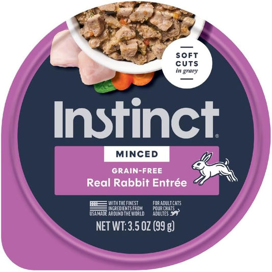 Original Minced Cups, Wet Cat Food, Rabbit, 3.5 Oz (12 Count) | Finely Minced Cuts in Savory Gravy, High Protein, Farm-Raised Rabbit, Whole-Food Ingredients, Grain-Free, Hydration Support