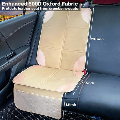 Car Seat Protector, Non-Slip Backing Will Not Leave Imprint, Waterproof Thicker Car Seat Cover for SUV, Sedan, Truck, Leather Car Seat Cushion