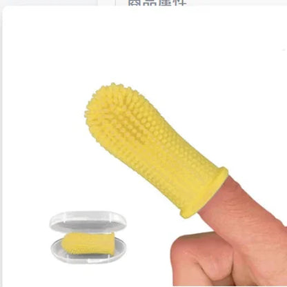 Dog Super Soft Pet Finger Toothbrush Teeth Cleaning Breath Care Nontoxic Silicone Tooth Brush Cat Dog Toothbrush Pet Products