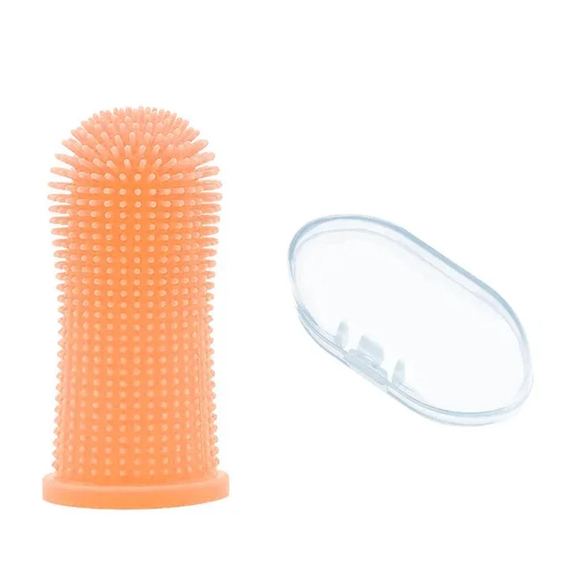 Dog Super Soft Pet Finger Toothbrush Teeth Cleaning Breath Care Nontoxic Silicone Tooth Brush Cat Dog Toothbrush Pet Products