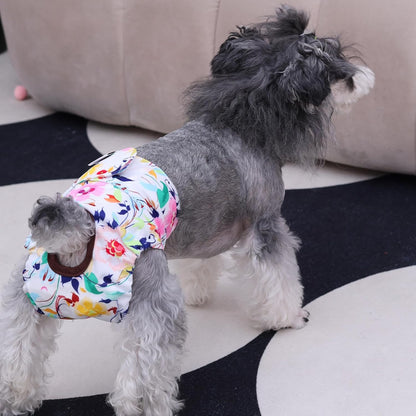 Dog Diapers Female Washable Small Medium Large 3 Pack Reusable Doggie Diapers Puppy Period Pants for Doggy Heat Cycle Peeing