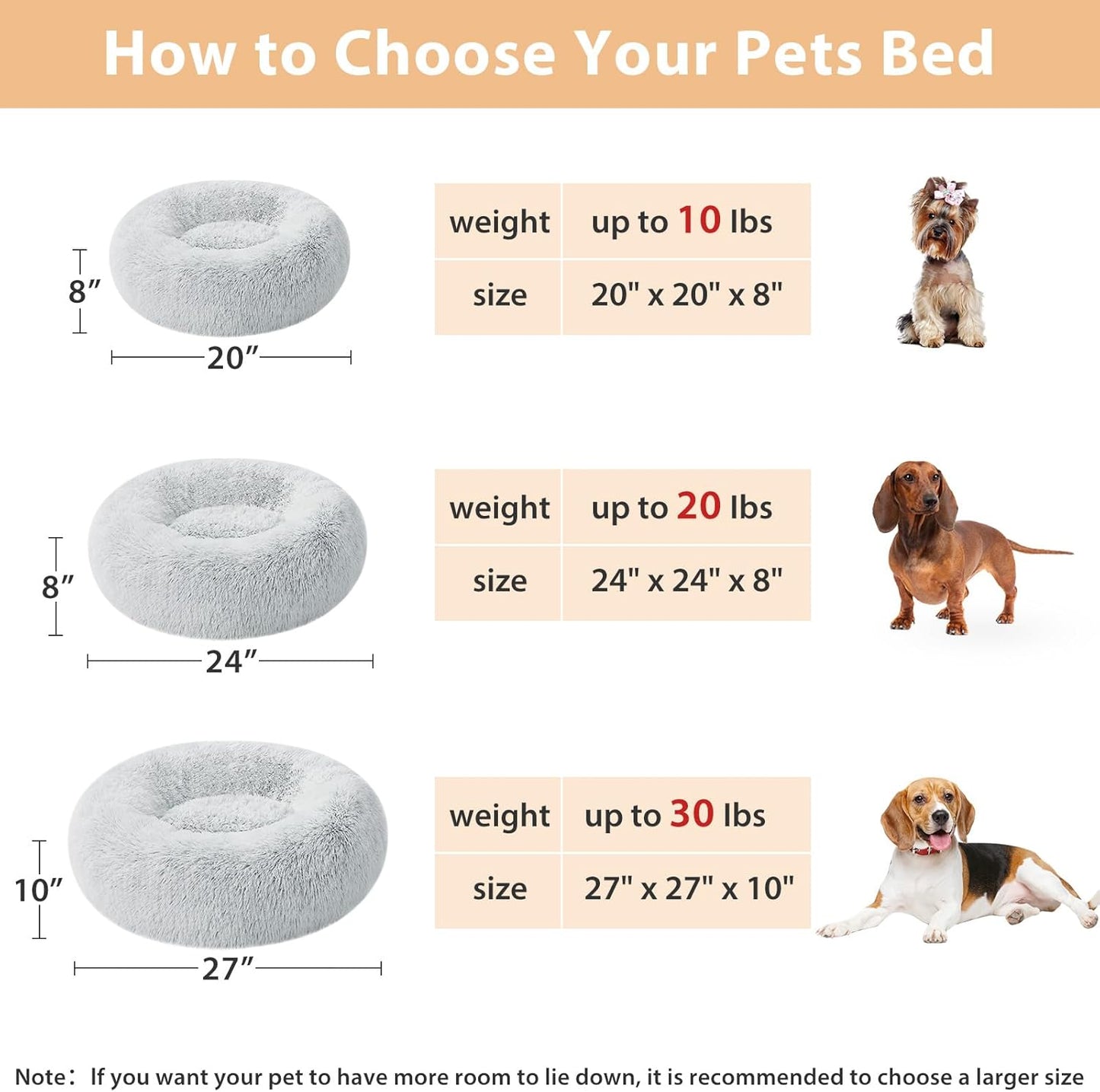 PawHeaven™ CozyCloud Calming Pet Bed – Ultra Soft Donut Cuddler Bed for Dogs & Cats