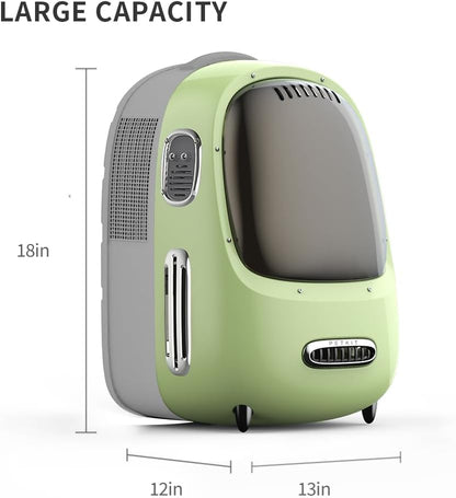 PETKIT Cat Backpack Carrier for Kitty Small Dog with Inbuilt Fan & Light | Airline-Approved Pet Backpack Bubble , Detachable Dog Backpack with Padded Strap for Travel, Hiking, Walking & Outdoor